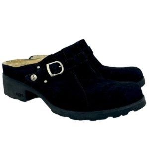 Ugg Lila Clog Black Suede